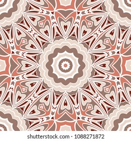 Seamless floral pattern with modern style ornament on color background. For wallpaper, cover book, fabric, scrapbooks