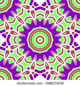 Seamless floral pattern with modern style ornament on color background. For wallpaper, cover book, fabric, scrapbooks