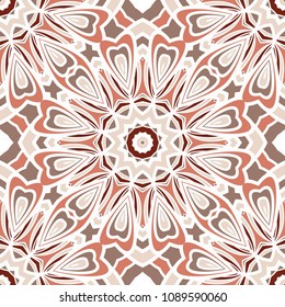 Seamless floral pattern with modern style ornament on color background. For wallpaper, cover book, fabric, scrapbooks