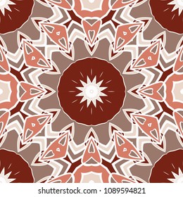 Seamless floral pattern with modern style ornament on color background. For wallpaper, cover book, fabric, scrapbooks