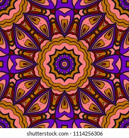 Seamless floral pattern with modern style ornament on color background. For wallpaper, cover book, fabric, scrapbooks