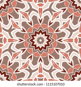Seamless floral pattern with modern style ornament on color background. For wallpaper, cover book, fabric, scrapbooks