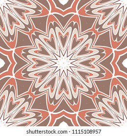 Seamless floral pattern with modern style ornament on color background. For wallpaper, cover book, fabric, scrapbooks