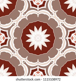 Seamless floral pattern with modern style ornament on color background. For wallpaper, cover book, fabric, scrapbooks