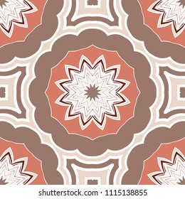 Seamless floral pattern with modern style ornament on color background. For wallpaper, cover book, fabric, scrapbooks