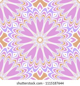 Seamless floral pattern with modern style ornament on color background. For wallpaper, cover book, fabric, scrapbooks