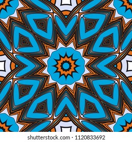 Seamless floral pattern with modern style ornament on color background. For wallpaper, cover book, fabric, scrapbooks