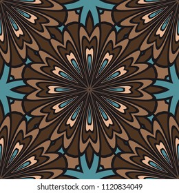 Seamless floral pattern with modern style ornament on color background. For wallpaper, cover book, fabric, scrapbooks