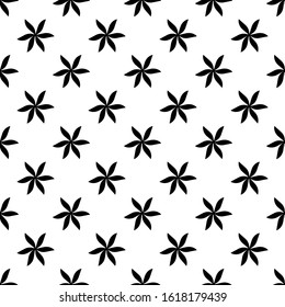 Seamless floral pattern. Modern stylish texture. Geometric background