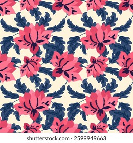 seamless floral pattern, Motif ethnic floral seamless textil, embroidery, print striped ornament floral, pattern, design for wrapping, silk, scarf, background, text