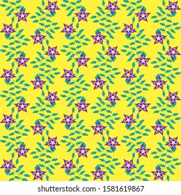 Seamless Floral Pattern Motifs able to print for cloths, tablecloths, blanket, shirts, dresses, posters, papers.