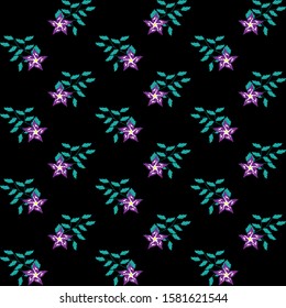 Seamless Floral Pattern Motifs able to print for cloths, tablecloths, blanket, shirts, dresses, posters, papers.