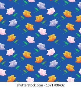 Seamless Floral Pattern Motifs able to print for cloths, tablecloths, blanket, shirts, dresses, posters, papers.
