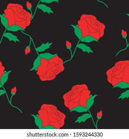 Seamless Floral Pattern Motifs able to print for cloths, tablecloths, blanket, shirts, dresses, posters, papers.