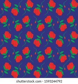 Seamless Floral Pattern Motifs able to print for cloths, tablecloths, blanket, shirts, dresses, posters, papers.