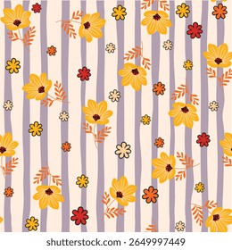 Seamless floral pattern for multi purpose 