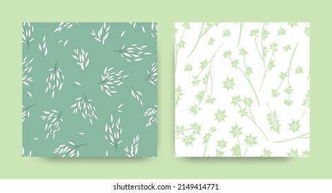 Seamless Floral Pattern. Nature Botanic Border. Summer Dress Design. Eucalyptus Pattern. Hand Painted Palm Branches. Vintage Flower Print. Cute Botanical Texture. Exotic Floral Pattern.