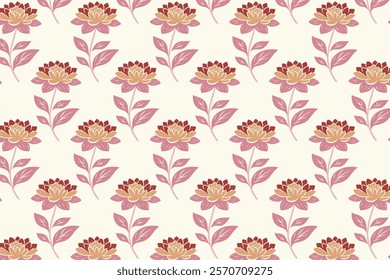 seamless floral pattern with nature inspired elements for wallpaper fabric wrapping cards and botanical themed designs