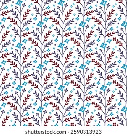 seamless floral pattern with nature inspired botanical elements and decorative leaf details for stylish designs
