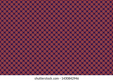 Seamless floral pattern with navy background