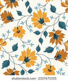 seamless floral pattern on background