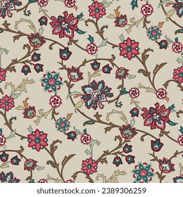 seamless floral pattern on background