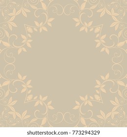 Seamless floral pattern on background. Wallpaper pattern