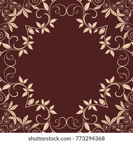 Seamless floral pattern on background. Wallpaper pattern