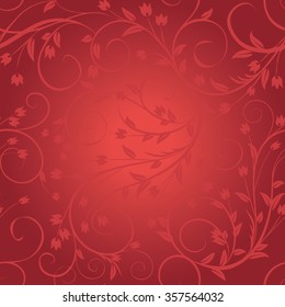 Seamless floral pattern on blurred background. Eps-10