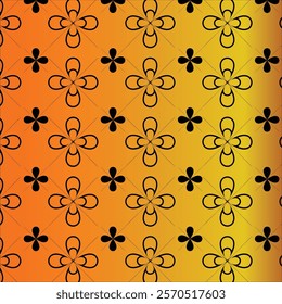 seamless floral pattern on brown background