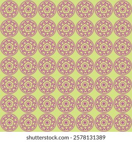 seamless floral pattern on light green background 