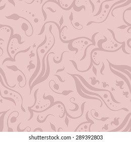 Seamless floral pattern on light background