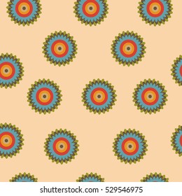 Seamless floral pattern on a light background