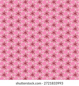 Seamless Floral Pattern On A Pink Background design 