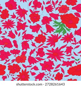 Nahtloses Blumenmuster auf Rama-Hintergrund