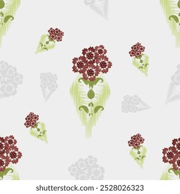 seamless floral pattern on vintage style  , Motif ethnic  floral seamless textil,  embroidery, print striped ornament floral, pattern, design for wrapping, silk, scarf, background, textile