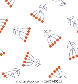 Seamless floral pattern on a white background. Vector illustration.
