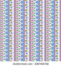 Seamless floral pattern on a white background for fabric, textile, scrapbook, wallpaper, desktop design