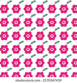 seamless floral pattern on white background