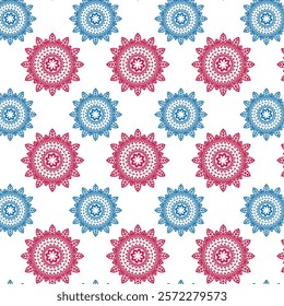 seamless floral pattern on white background