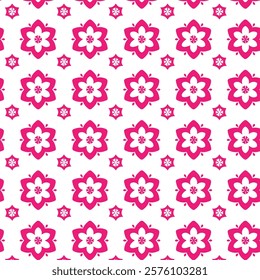 seamless floral pattern on white background