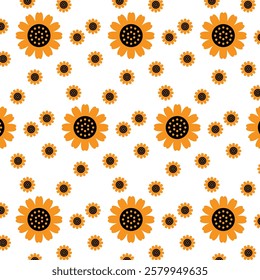 seamless floral pattern on white background