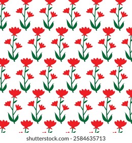 seamless floral pattern on white background