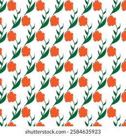 seamless floral pattern on white background