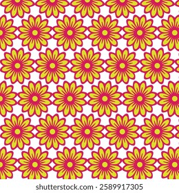 seamless floral pattern on white background