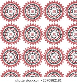 seamless floral pattern on white background