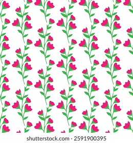 seamless floral pattern on white background
