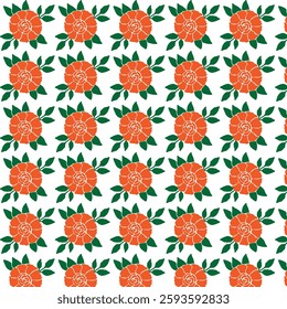 seamless floral pattern on white background