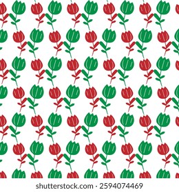 seamless floral pattern on white background