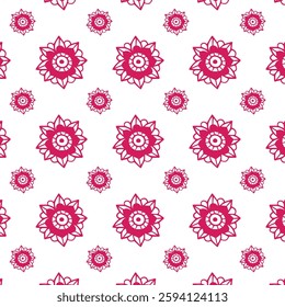 seamless floral pattern on white background